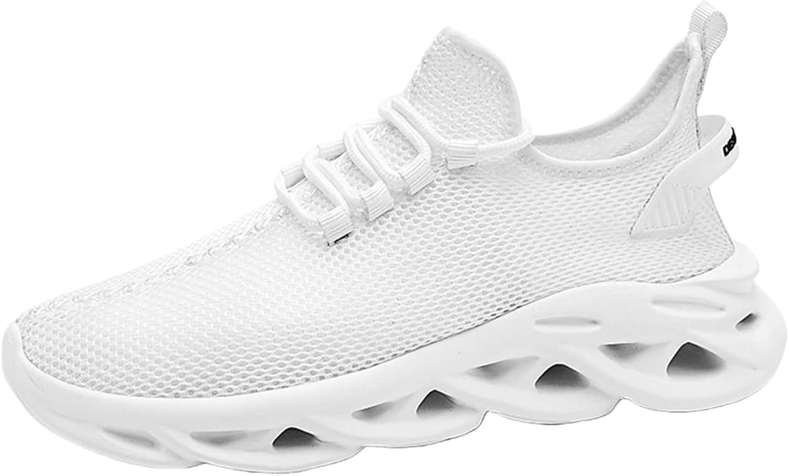 Mens Running Tennis Casual Walking Shoes Lightweight Breathable Jogging Sneakers Waterproof Non Slip Comfort Leisure Shoes Outdoor Gym Workout Training Sports Sneakers Fashion