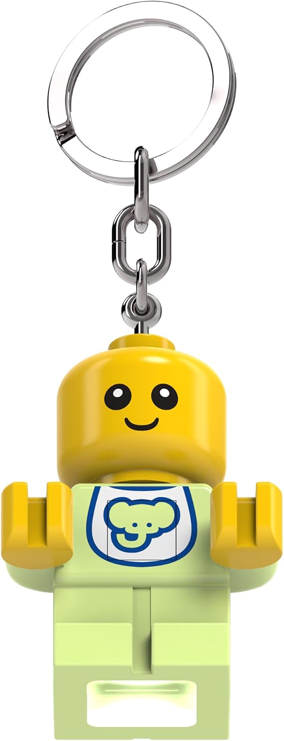 LEGO Large 2.25 Inch Tall Figure Keychain Light - Baby (KE209H), Bag charm with LED light