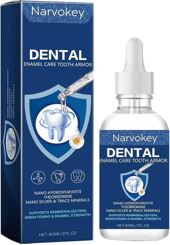 Tooth Armor Transparent Enamel Strengthening Formula Drops with Hydroxyapatite for Cavity Defense and Gum Health, Daily Oral Care Solution