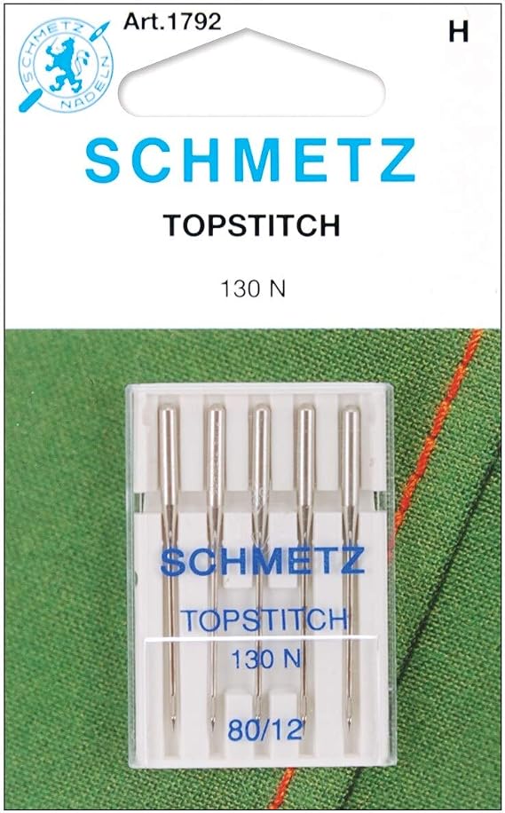 Overstock, Topstitch Machine Needles, Size, 12/80 5/Pkg