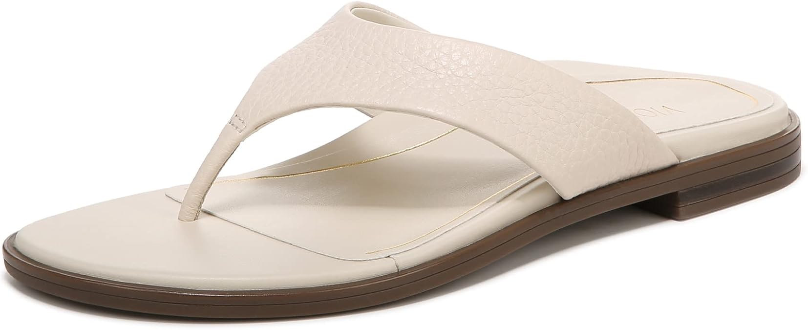 Vionic Women's Citrine Agave Vio-Motion Insole Toe-Post Sandal- Supportive Flat Dressy Sandals That Includes an Orthotic Insole and Cushioned Outsole for Arch Support, Medium and Wide Fit, Sizes 5-11