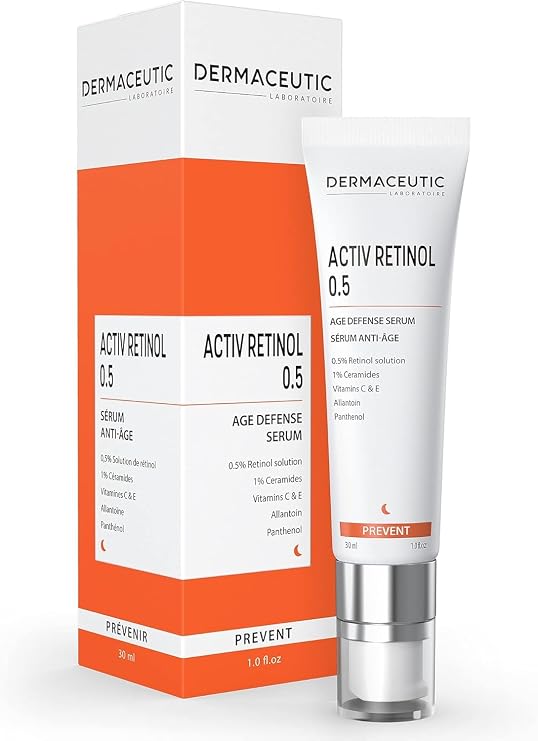 Dermaceutic Activ Retinol 0.5 - Age defense serum medium strength - Face serum with Retinol and Vitamin C/E - 30ml