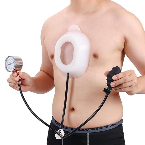 Pectus Excavatum Orthosis Brace, Pectus Excavatum Vacuum Bell, Sternal Depression Support, Thoracic Depression Brace, Sunken Sternum Splint for Adults and Child (M)