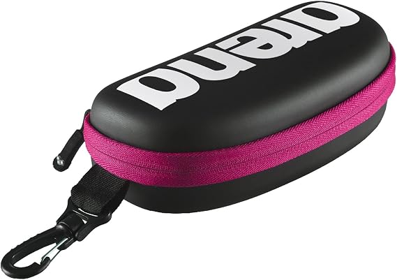 ARENA Unisex Adult Swim Goggle Case for Swimmers Protective Hardcover Carrying Case Clip for Backpacks