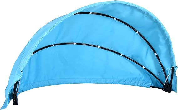 Outdoor Daybed Replacement Canopy, Outdoor Patio Wicker Canopy, Top Cover Compatible with Patio Round Daybed,| Customization | (Blue)