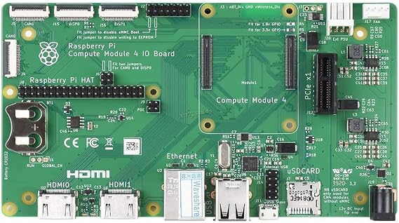 Raspberry Pi Compute Module 4 IO Board, A Development Platform and Reference Base-Board Design for CM4