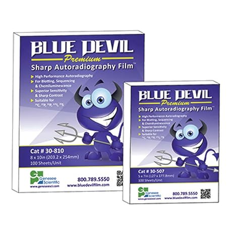 Autoradiography Film, 8x10, Blue Devil, Premium, 5 x 100 Sheets/Unit