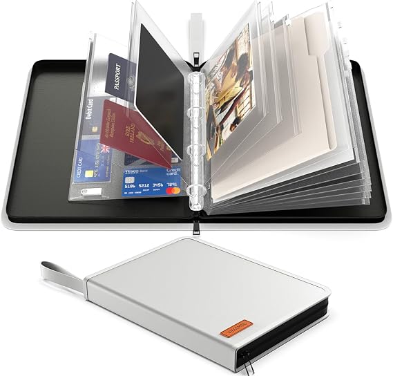 Important Document Organizer Binder, Fireproof Certificate Protector