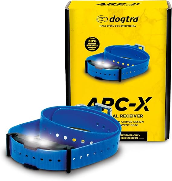 Dogtra ARC-X Additional Receiver for E-Collar Training Slim, IPX9K Waterproof, 100-Level Stimulation, for Dogs 15 lbs+, Expand to Multi-Dog System