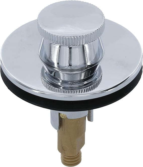 Danco Lift and Turn Bathtub Drain Stopper, Chrome, (88599)