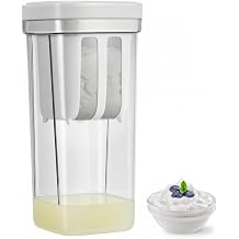 Maker Strainer, Multi Yoghurt Strainer with Fine Mesh Bag & Lid for Thick Greek Yogurt, Soybean Milk Berries Soup Fruit Juice Coffee Tea