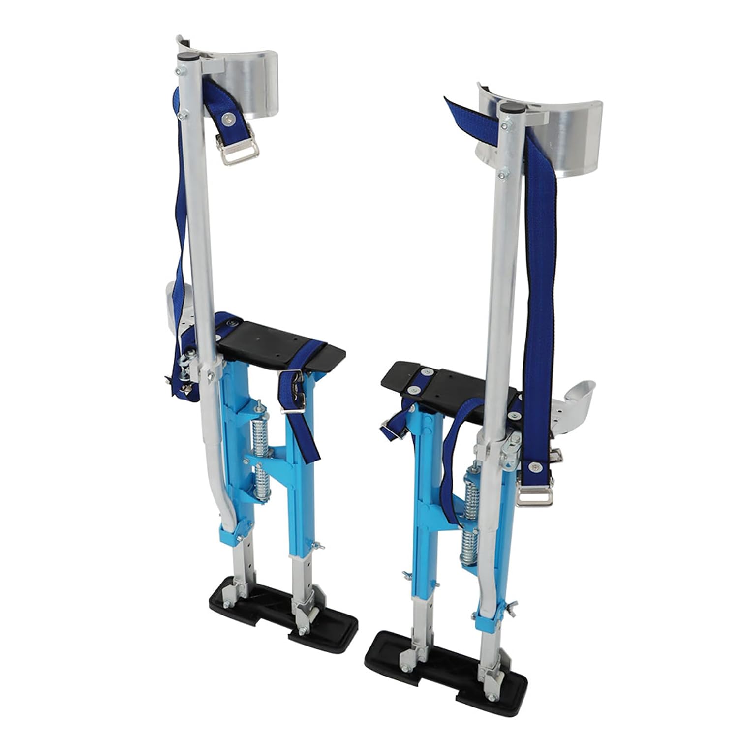 kimllier 18-30 Inch Drywall Stilts Light Blue Aluminum Alloy Stilts Adjustable Height Fit for Work High Above The Ground