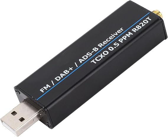 RTL SDR Receiver, 100kHz-1766MHz with 0.5PPM TCXO