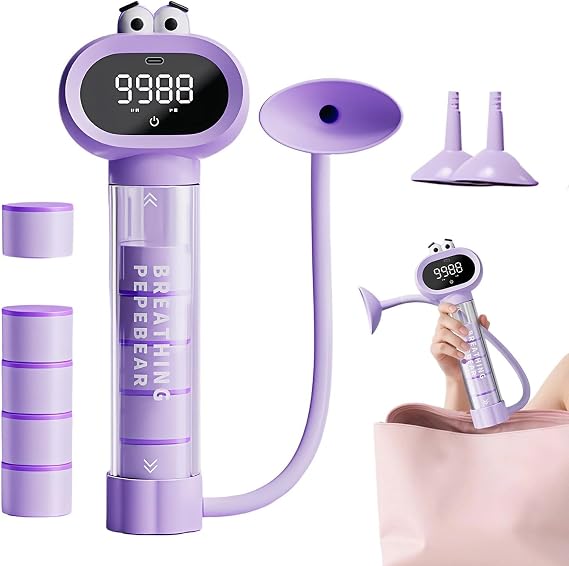 Spirometer Lung Exerciser - Portable Respiratory Exerciser - Kids Lungs Breath Dumbbell Trainer - for Teens Boys Girls Youth Classroom Home Outdoor School Running Fitness Sports Travel