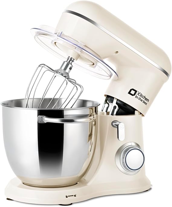 Kitchen in the box Compact Stand Mixer, 5L Food Mixer for Small Kitchens