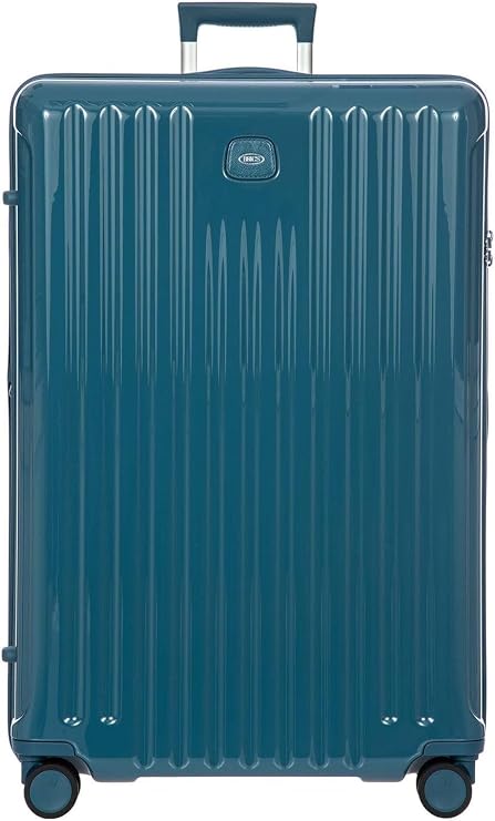 Bric's Positano Spinner - Expandable Luxury Checked Luggage With Spinner Wheels - Lightweight Suitcases Made From Durable Polycarbonate - Protector Cover Included - 32 Inch, Sea Green