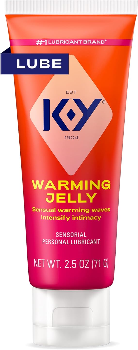 K-Y Warming Jelly, 2.5 Ounce | Gentle Warming Sensation, Enhances Intimacy, Glycol-Based Gel, Condom Compatible, Fragrance & Paraben Free