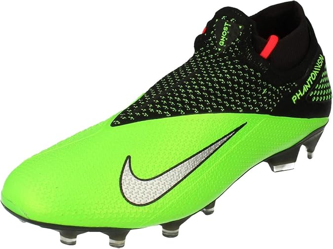 Nike Phantom VSN 2 Elite DF FG Mens Football Boots CD4161 Soccer Cleats UK 10 US 11 EU 45, Black Metallic Platinum 036, black metallic platinum 036, 11