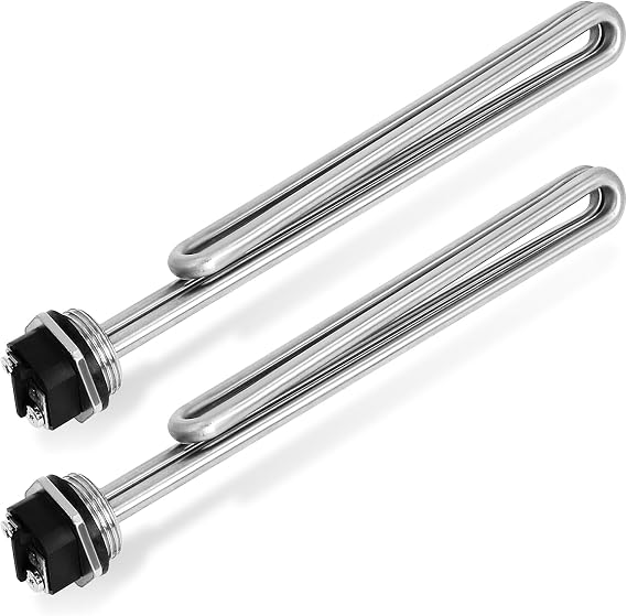 Water Heater Element 4500W, 02582 02583 Screw-in Foldback Water Heater Heating Elements Compatible with Whirlpool, GE, AO Smith, Rheem, Maytag | 02582 02583 Replacement Parts, Compatible with Whirlpool GE AO Smith Rheem Maytag, Fast Heating, Electric Water Heater Repair