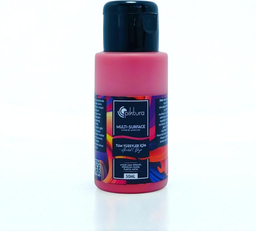 Akrilik Multisurface Boya 50ml (Kiraz Kırmızı, 50 Mililitre)