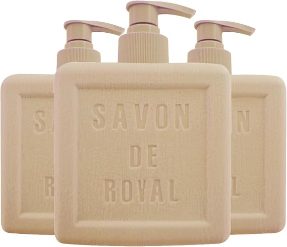 Savon de Royal Provence Moisturizing Luxury Vegan Premium Liquid Soap 500 ml 3 Pieces (Cream)