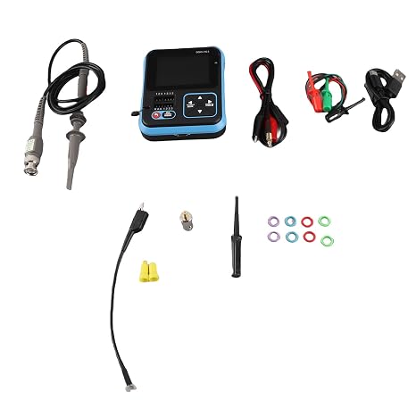 Digital Oscilloscope DSO TC3 3 in1 Handheld Storage Oscilloscope Transistor Tester Table for Capacitance and Testing (High Configuration)