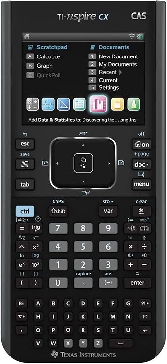 Texas Instruments Nspire CX CAS Graphing Calculator, Frustration Free Package