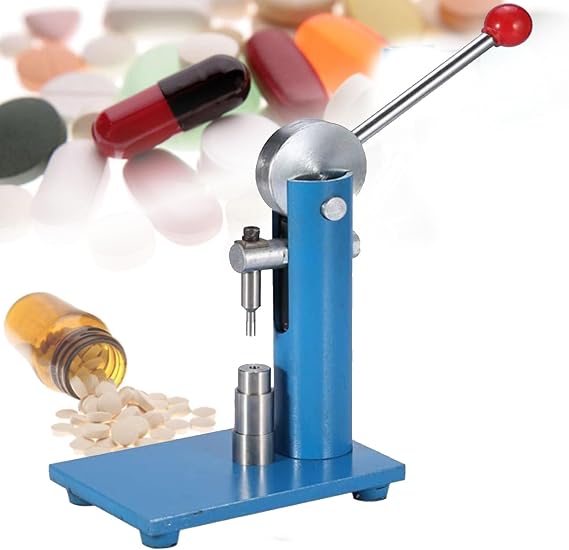 Manual Tablet Press Machine for DIY Powder Compaction, Laboratory and Household Use, Handheld Design for Easy Operation