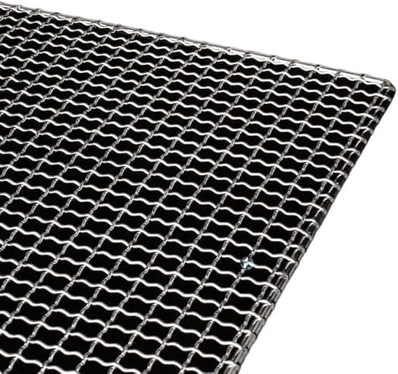 Grill Racks, Square BBQ 304 Stainless Steel Mesh Grills Grate Grid Wire Rack Carbon Cooking Baking Net Barbecue 47 Sizes(60x50cm)