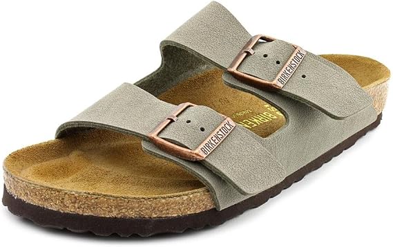 Birkenstock Unisex Arizona Sandal,Stone Birkibuc,46 M EU