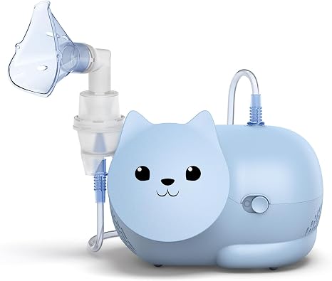OMRON Nami Cat Inhalation Device for Children Powerful Compressor for Quick and Effective Treatment of Respiratory Diseases in Children