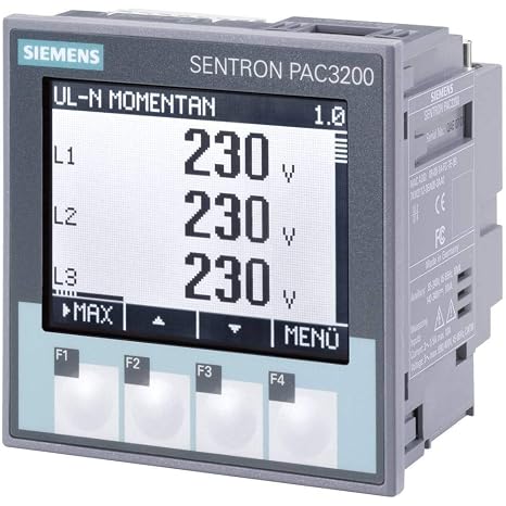 Siemens SENTRON PAC3200 Meter, Compression Terminals, AC/DC