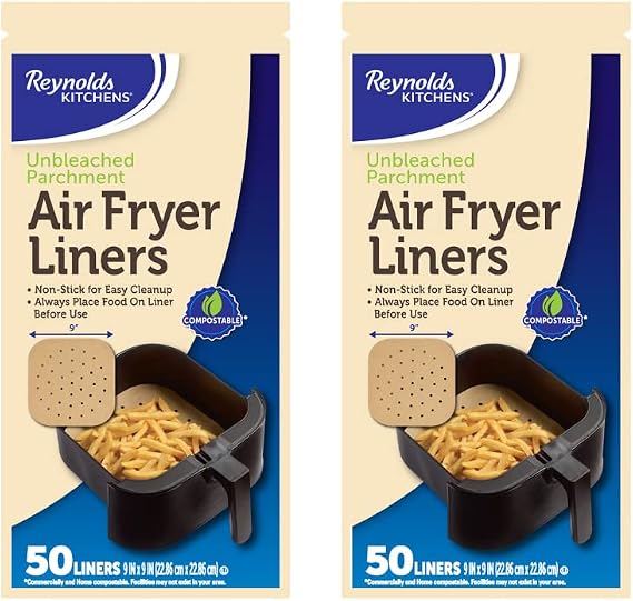 Reynolds Kitchens Air Fryer Liners, 50 Count (Pack of 2)