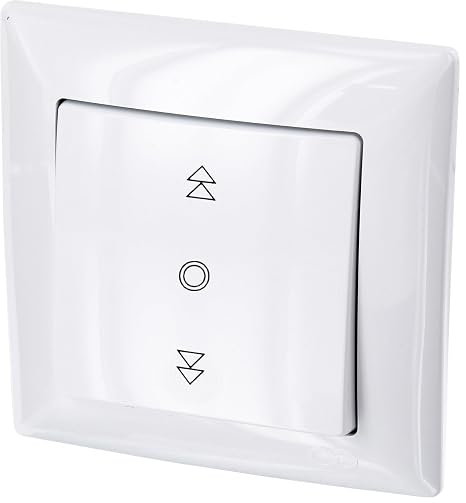 Flush-Mounted Blind Switch All-in-One Series G1 Pure White