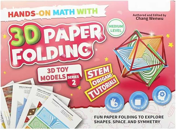 STEM Educational 3D Paper Folding Math Puzzles Set - M?bius Strip & Face-Changing Hexagon