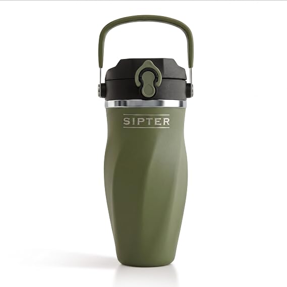 Best Shaker Bottle for Protein Mixes Double Wall Stainless Steel, For Shakes, Water, Smoothies, Cocktails Leak-Proof, 26oz, Copper-Insulated Blender Cup, BPA-Free No Mixing Tools (iron sage)