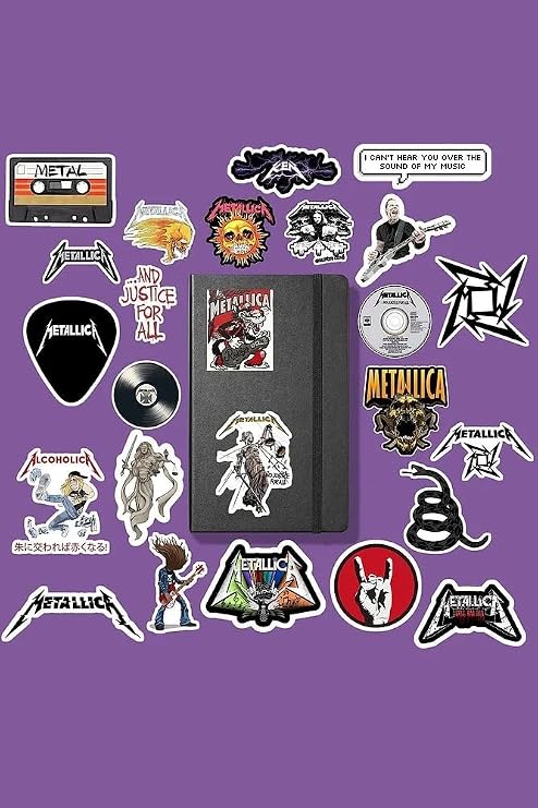 Metallica Rock Sticker Package/Bullet Journal Notebook Sticker Agenda Laptop Label