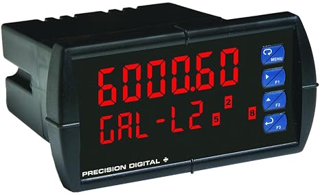 PD6000-6R4 0.6" HIGH Dual LINE, 1/8 DIN Horizontal, 24 VDC Transmitter Power, 4 Relay OUTPUTS, 6 Digit Display, 85-265 VAC, Current/Voltage Input, Process Meter, PROVU PD6000