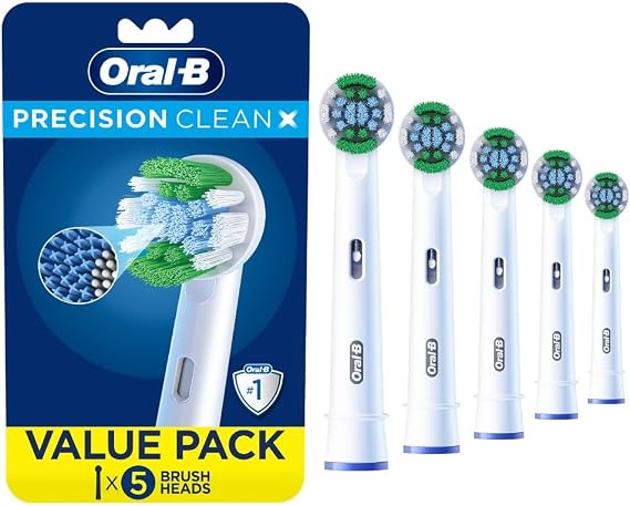 Oral-B PrecisionCleanX X-Filament Replacement Brush Heads, 5 Count