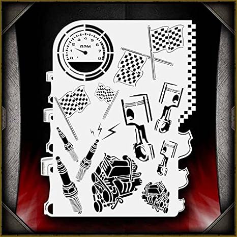 Motorhead AirSick Airbrush Stencil Template