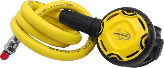 SK10 Scuba Regulator Octopus - Second Stage Dive Regulator - Diving Regulator with 36 Yellow Hose