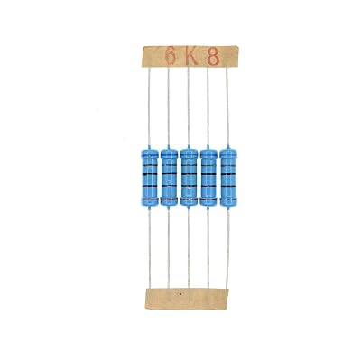 50PCS 2 Watts 2W 6K8 Ohm 1% Metal Film Resistor