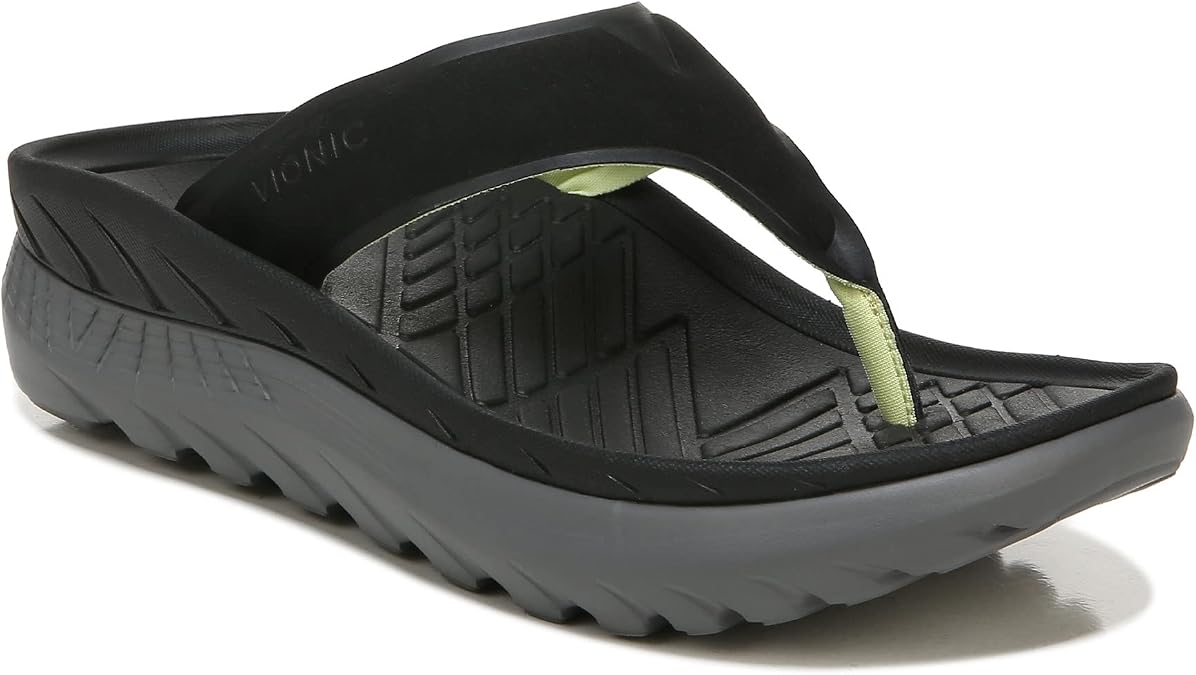 Vionic All Gender Blissful Restore Recovery Sandal- Supportive Toe-Post Flip Flops That Include Three-Zone Comfort with Orthotic Insole Arch Support,Recovery Sandals for Women and Men