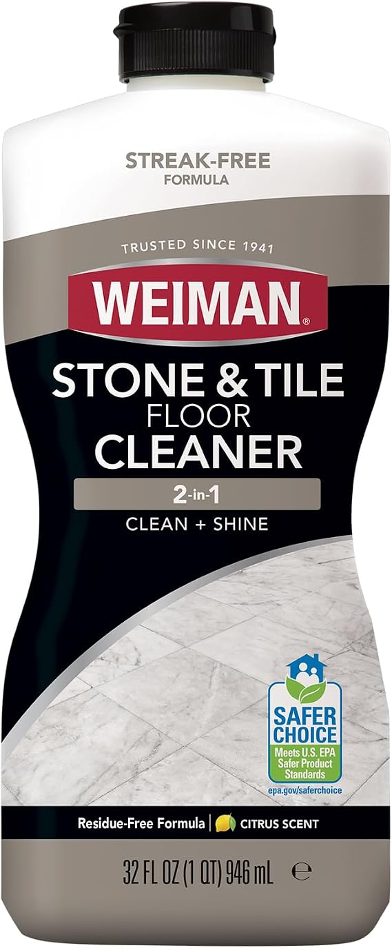 Weiman Stone Tile and Laminate Cleaner - 32 Ounce - Professional Tile Marble Granite Limestone Slate Terra Cotta Terrazzo and More Stone Floor Surface Cleaner