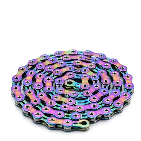 6/7/8 Speed Bike Chain, Speed Bicycle Rainbow Chain 116 Links