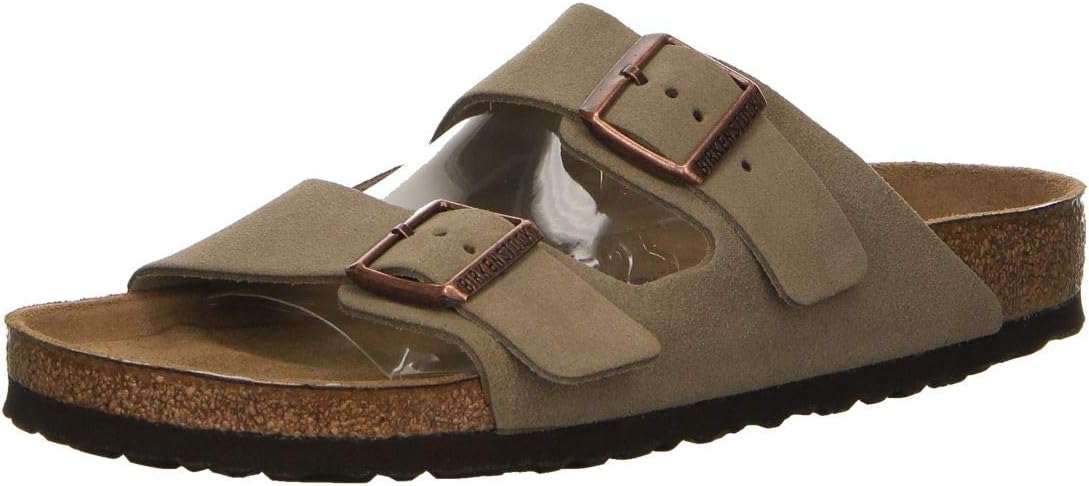 Birkenstock Women's Sandales Arizona Sfb Cuir Suede Earth Red