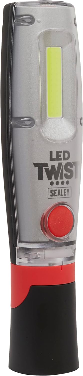Sealey LED1001 Rechargeable Inspection Lamp Wireless 8w COB LED Twist 1000Lm [Energy Class F]