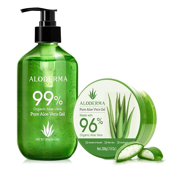 Aloderma Hydrating Aloe Vera Gel Set, 2 Piece Set