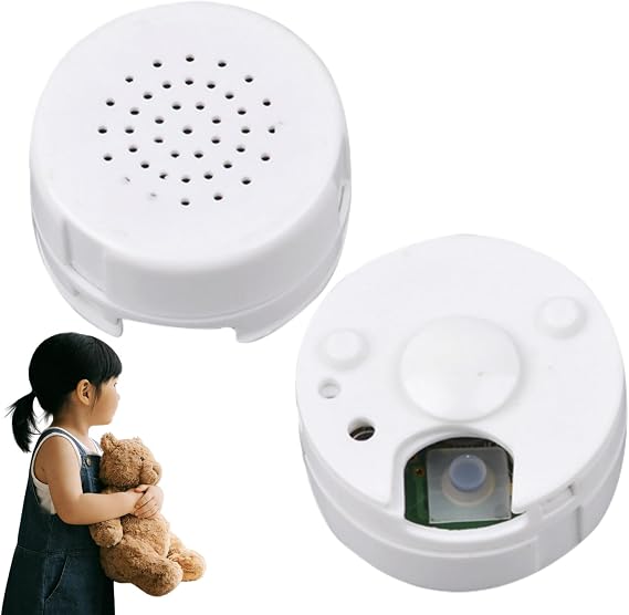 30 Seconds Mini Voice Recorder for Teddy Bears,30 Seconds Digital Voice Recorder for Crafting,Recordable Voice Device Voice Box,Voice Activated Recorder for Teddy Bears,Plu/sh To/ys & Custom Gifts