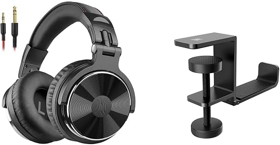 OneOdio Pro10 Wired Over Ear Headphones & MTL99 Foldable Headphone Stand